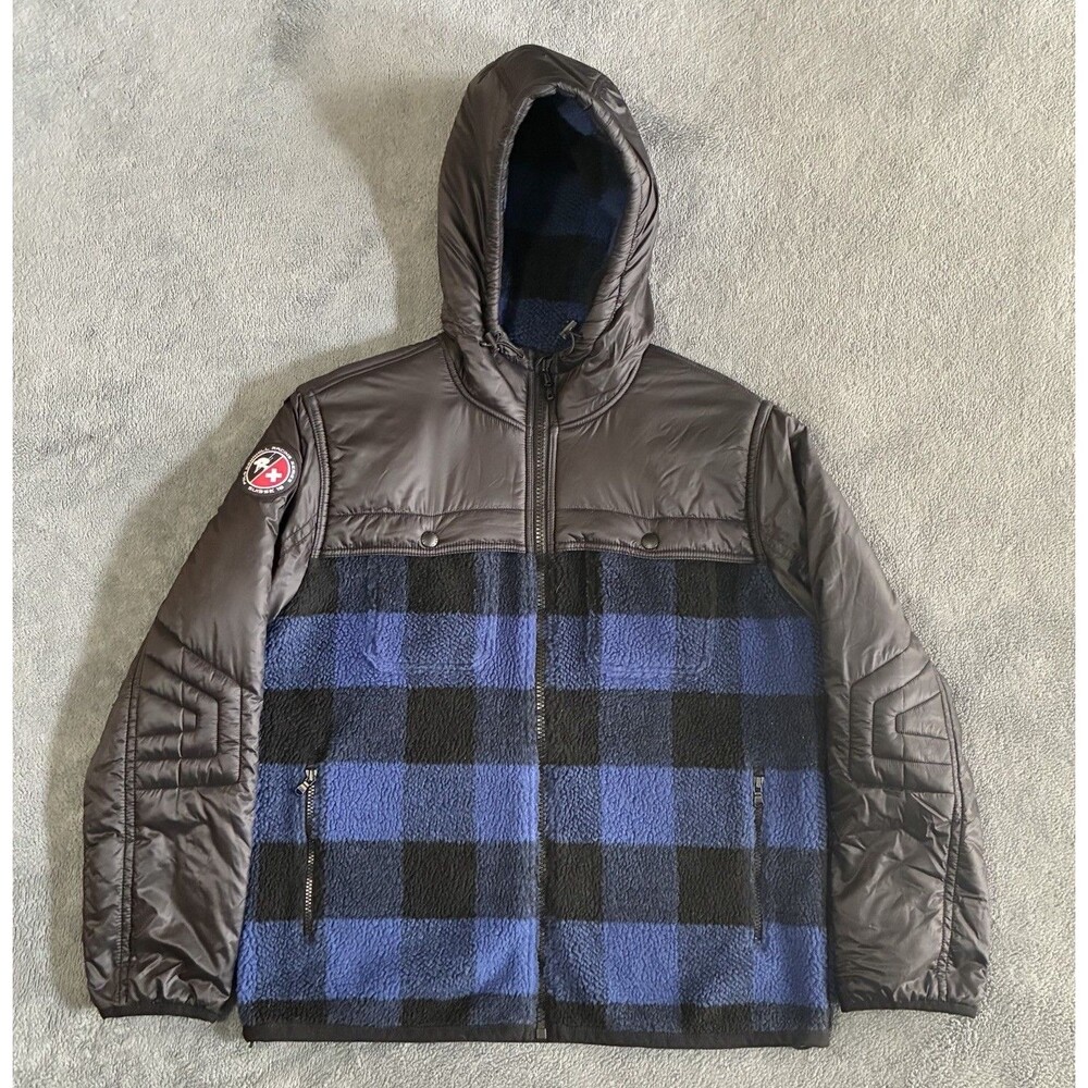 POLO RALPH LAUREN Jacket Mens Large Ski 67 Downhill Racing Suisse Buffalo Plaid